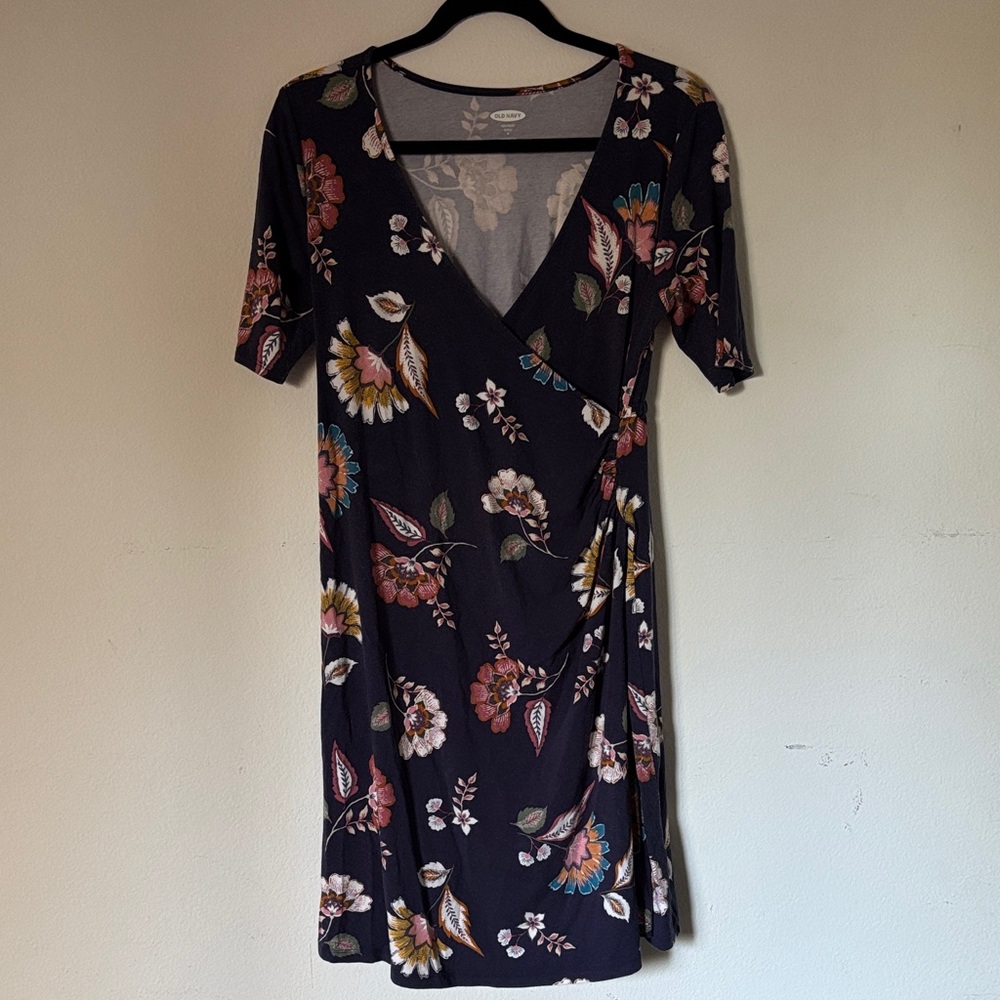 Floral Maternity Wrap Dress